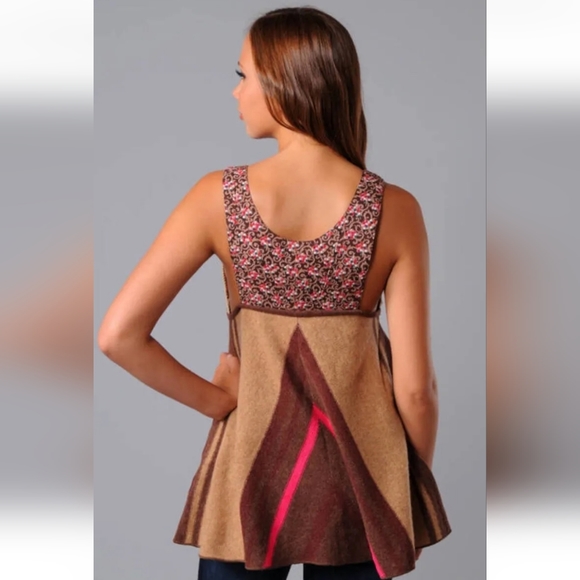 Free People Mixed Media Tunic Tank - Picture 3 of 8